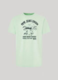 Pepe Jeans Bisiklet Yaka Baskılı Açık Yeşil Erkek T-Shirt PM509389 612 CEDRIC