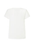 Pepe Jeans Bisiklet Yaka Baskılı Beyaz Kadın T-Shirt PL505941