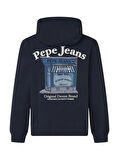 Pepe Jeans Bisiklet Yaka Lacivert Erkek Sweatshırt PM582725-594 SOMERTON