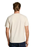 Pepe Jeans Bisiklet Yaka Ekru Erkek T-Shirt PM509628-804 ALDRIDGE
