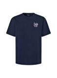 Pepe Jeans Bisiklet Yaka Lacivert Erkek T-Shirt PM509624-594 SUAN TEE