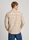Pepe Jeans Regular Fit Bej Erkek Gömlek PM308732-840 MANEL