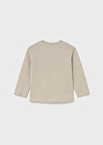 Mayoral Bej Erkek Bebek Uzun Kollu Baskılı T-shirt 2070