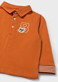 Mayoral Turuncu Erkek Bebek Polo Yaka Uzun Kollu Tişört 2101