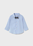 Mayoral Erkek Bebek Papyonlu Mavi Uzun Kollu Gömlek 2111