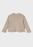 Mayoral Bej Kız Bebek Fırfırlı Örgü Hırka 2358