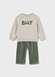 Mayoral Erkek Bebek Kadife Pantolon ve Sweatshirt Set