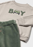 Mayoral Erkek Bebek Kadife Pantolon ve Sweatshirt Set