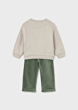 Mayoral Erkek Bebek Kadife Pantolon ve Sweatshirt Set