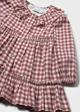 Mayoral Pembe Kız Bebek Vichy Elbise 2910