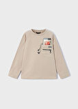 Mayoral Kahve Erkek Çocuk Uzun Kollu Tişört 4078