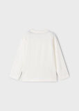 Mayoral Krem Erkek Çocuk Baskılı Uzun Kollu Tişört 4087