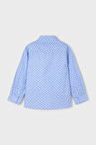 Erkek Çocuk Mikro Desenli Uzun Kollu Gömlek - Mavi | 4 Yaş