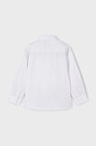 Erkek Çocuk Mikro Desenli Uzun Kollu Gömlek - Beyaz | 5 Yaş