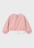 Mayoral Pembe Kız Çocuk Peluş Sweatshirt 4431