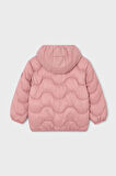 Kız Çocuk Normal Kalıp Kapüşonlu Dalgalı Kapitone Şişme Mont - Pembe | 8 Yaş
