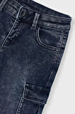 Erkek Çocuk Kargo Cepli Jean Pantolon - Koyu Mavi | 6 Yaş