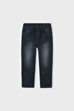 Erkek Çocuk Beli Lastikli 5 Cepli Jogger Jean Pantolon - Siyah | 10 Yaş