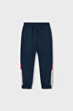 Erkek Çocuk Normal Kalıp Renk Bloklu 3'lü Eşofman Takımı - Lacivert | 6 Yaş