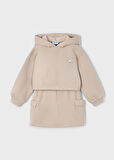 Mayoral Bej Kız Çocuk Kargo Etek ve Sweatshirt Takım 4935