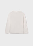 Mayoral Krem Erkek Çocuk Uzun Kollu T-shirt 7003