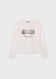 Mayoral Krem Kız Çocuk Uzun Kollu Tişört 7021