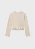 Mayoral Krem Kız Çocuk Yaprak Detaylı Bluz 7030