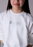 Mayoral Krem Kız Çocuk Sweatshirt 7423