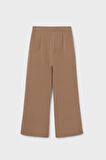 Kız Çocuk Pileli İspanyol Paça Pantolon - Camel | 14 Yaş