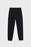 Kız Çocuk Kargo Cepli Jogger Pantolon - Siyah | 16 Yaş