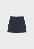 Mayoral Lacivert Kız Çocuk Gabardin Etek 7905