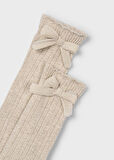 Mayoral Bej Kız Çocuk Uzun Çorap 10055