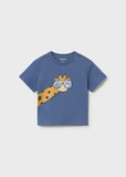 Mayoral Erkek Bebek Baskılı Kısa Kollu T-shirt Mavi -  01009