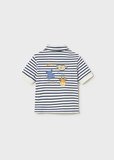 Mayoral Erkek Bebek Çizgili Polo T-shirt Lacivert - 01110