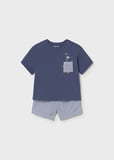 Mayoral Erkek Bebek Şort T-Shirt Takım Lacivert 01228