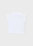 Mayoral Kız Çocuk Baskılı Tshirt Beyaz
