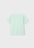 Mayoral Erkek Çocuk Kabartmalı Motor Desenli T-shirt Yeşil - 03059