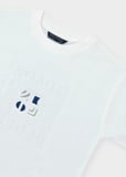Mayoral Erkek Çocuk Kabartma Desenli  T-shirt Krem - 06031