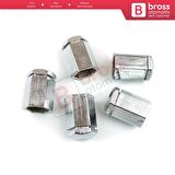 Opel Astra G H Corsa C D E Meriva A B Vectra C Zafira A İçin 5 Adet Krom Renk Bijon Kapağı 32 mm