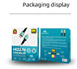 PMR 8K 5 Metre HDMI Kablo - 2.1 Versiyon, 48Gbps, Ultra HD 4320p Zr840