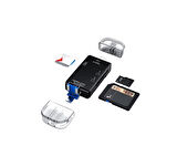 USB 2.0 6 in 1 Kart Okuyucu ve USB Çoklayıcı – Type-C, Micro USB, SD/TF Kart Desteği Zr826