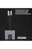 3 in 1 Lightning & Type-C Ethernet Adaptörü – RJ45, AUX, Şarj Desteği Zr815