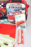 LİSANSLI CARS İLK VE ORTAOKUL, BESLENME VE KALEM ÇANTASI 3'LÜSÜ VE KIRTASİYE SETİ 