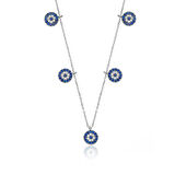 925 Ayar Gümüş Nazarlı Şans Kadın Gümüş Kolye