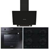 Hoover Siyah Ankastre Set (HDG6C2GBTK-HOT 3051 BI/E-HVW6MBB)