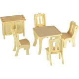 3D Kendin Yap Ahşap Puzzle Yemek Masası Maket Çocuk Aktivite
