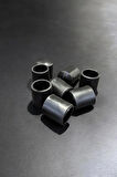 12 Adet Siyah 21 Mm Pvc Sandalye Profil Ayak Pabucu Sessiz Yumuşak Sandalye Zemin Koruyucu