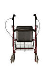 POYLİN Ekonomik Rolatör Tekerlekli Rollator Yürüteç Hasta Yaşlı Yürüteci P580