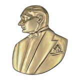 PiMarks Pirinç Döküm Smokinli Atatürk Silueti