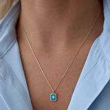 Mineli Kutup Yıldızı Kolye